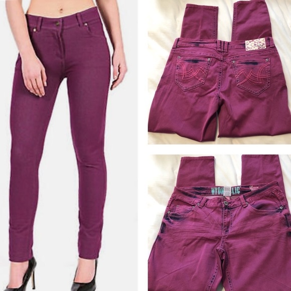 HYDRAULIC Grammercy Original Jegging Skinny Stretch Jeans Size15/16 Berry - Picture 1 of 14